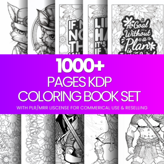 1000+ KDP coloring book set pages