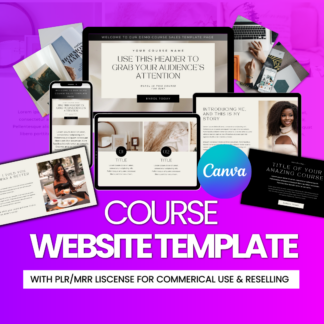 Course Website Template For Resell