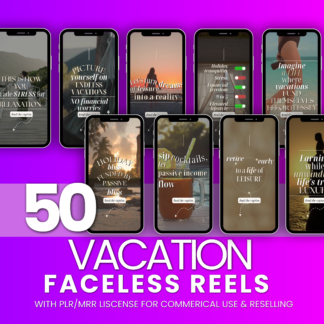 50 Vacation Faceless Reel Videos For Resell